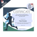 Sports Editable Certificate Template Editable Running Award | Etsy In Running Certificates Templates Free