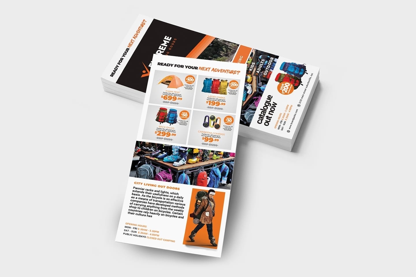 Sports Outlet Dl Card Template – Psd, Ai & Vector – Brandpacks Throughout Dl Card Template
