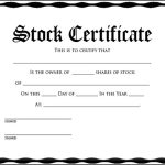 Stock Certificate Template Pdf – Sample Templates – Sample Templates Throughout Share Certificate Template Pdf