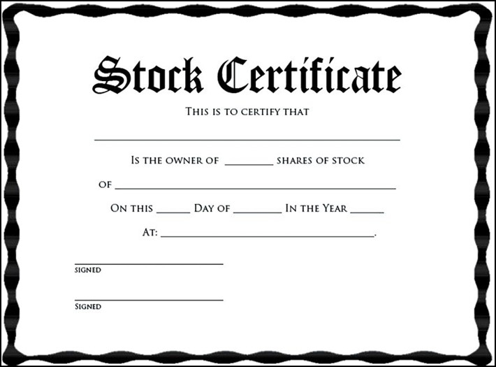 Stock Certificate Template Pdf - Sample Templates - Sample Templates Throughout Share Certificate Template Pdf