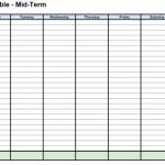 Study Timetables – St Colmcille'S Cs Pertaining To Blank Revision For Blank Revision Timetable Template