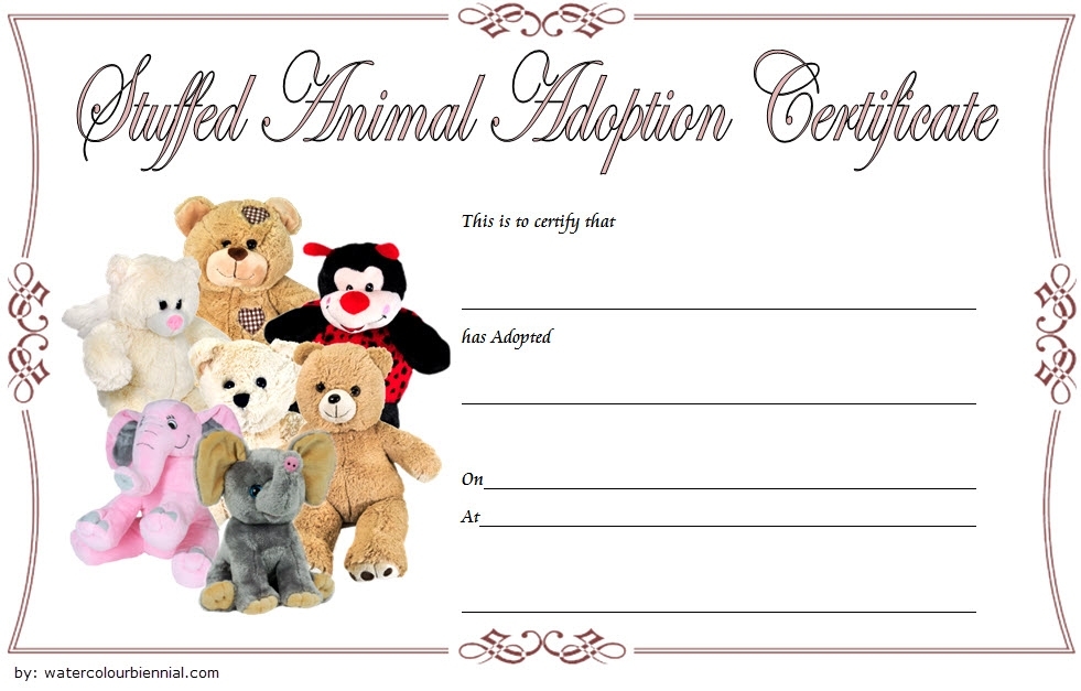 Stuffed Animal Adoption Certificate Template: 7+ Ideas Free with regard to Toy Adoption Certificate Template
