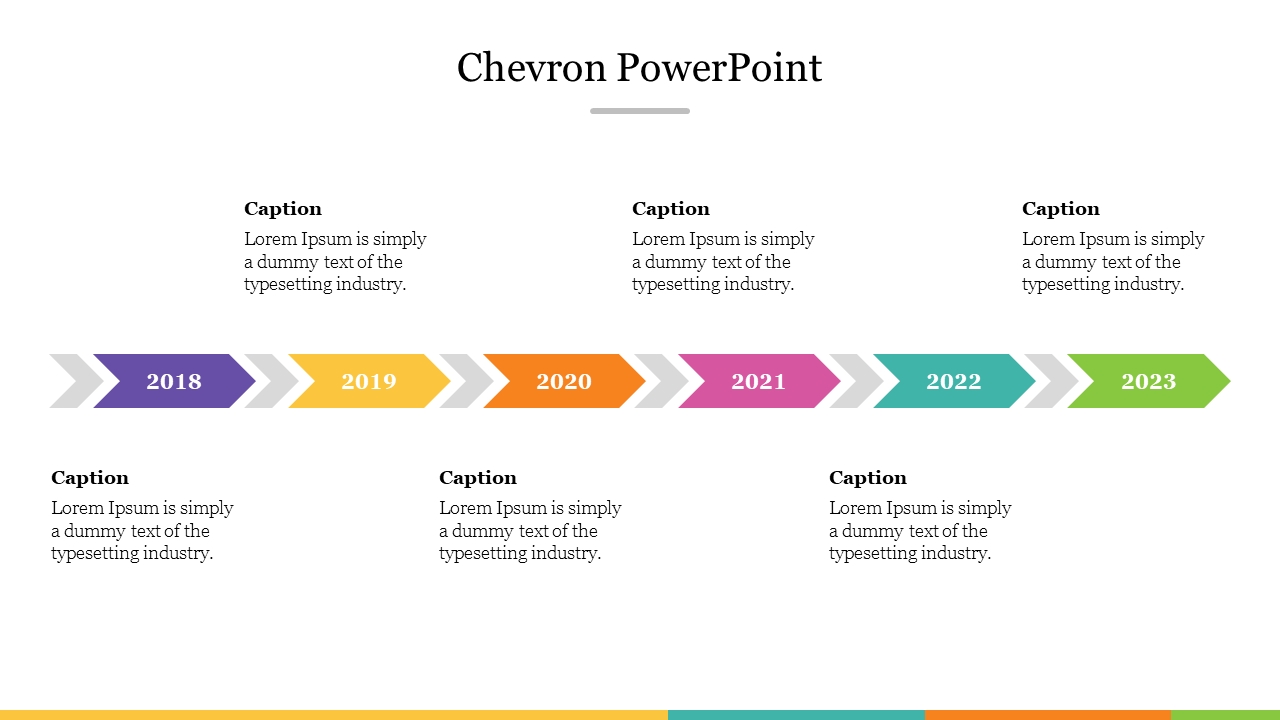 Stunning Chevron Powerpoint Presentation Template Slide pertaining to Powerpoint Chevron Template