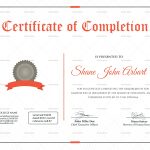 Successful Graduation Completion Certificate Design Template In Psd, Word Regarding Graduation Certificate Template Word