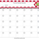 Summer Activity Calendar Printable - Mom It Forwardmom It Forward in Blank Activity Calendar Template