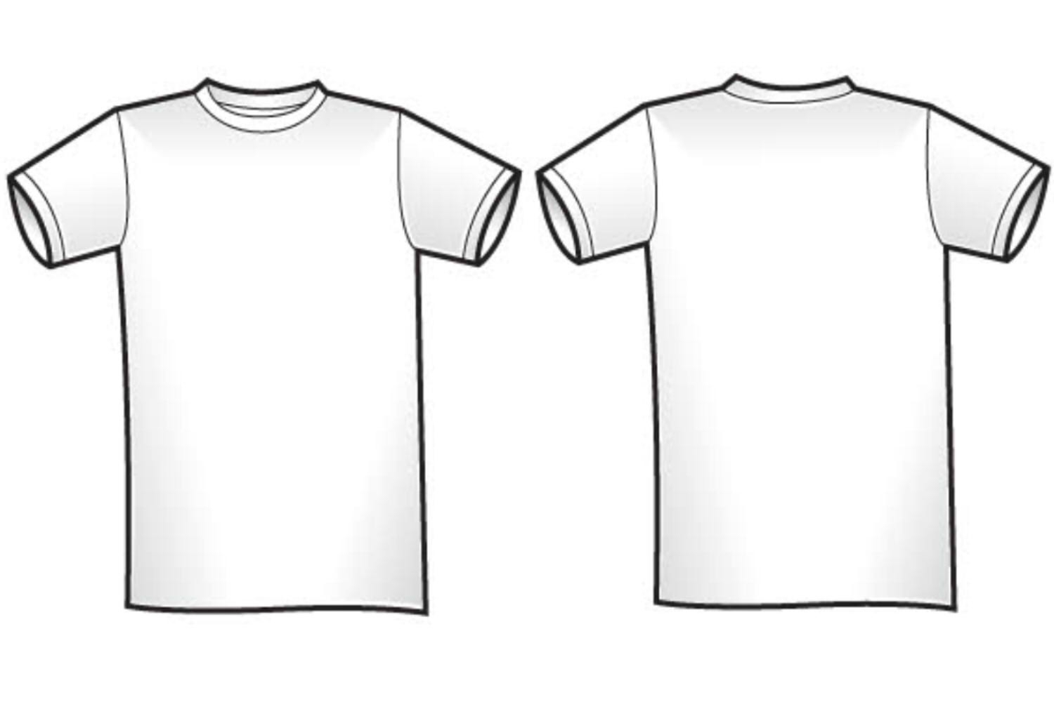 T Shirt Design Template – Cliparts.co Pertaining To Blank Tshirt Template Printable