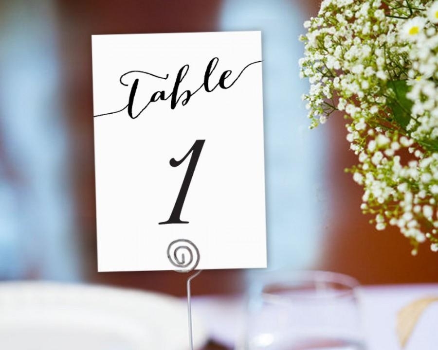 Table Numbers Printable 1 40 Template In Two Sizes, Wedding Table Inside Table Number Cards Template