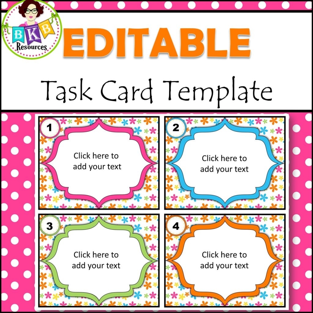 Task Cards Template Inside Task Card Template
