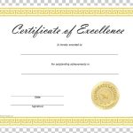 Template Microsoft Word Excellence Academic Certificate Png, Clipart In Certificate Of Excellence Template Word