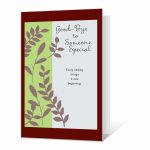 Template Printable Farewell Cards | Transparent Png Download #4064564 Within Goodbye Card Template