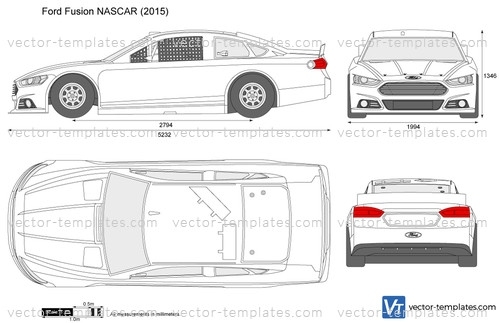 Templates – Cars – Ford – Ford Fusion Nascar Regarding Blank Race Car Templates