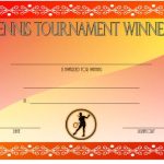 Tennis Tournament Certificate Templates [8+ Sporty Designs Free] For Tennis Certificate Template Free