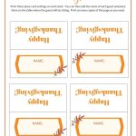 Thanksgiving Place Cards Printable – Diy Template – Add A Little Adventure For Thanksgiving Place Cards Template