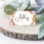 Thanksgiving Template Place Cards Instant Download | Etsy With Regard To Thanksgiving Place Cards Template