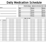 The Best Daily Medication Chart Template Printable | Derrick Website Intended For Blank Medication List Templates