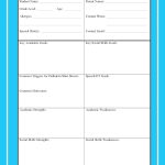The Lower Elementary Cottage: Student Information Sheet Intended For Student Information Card Template