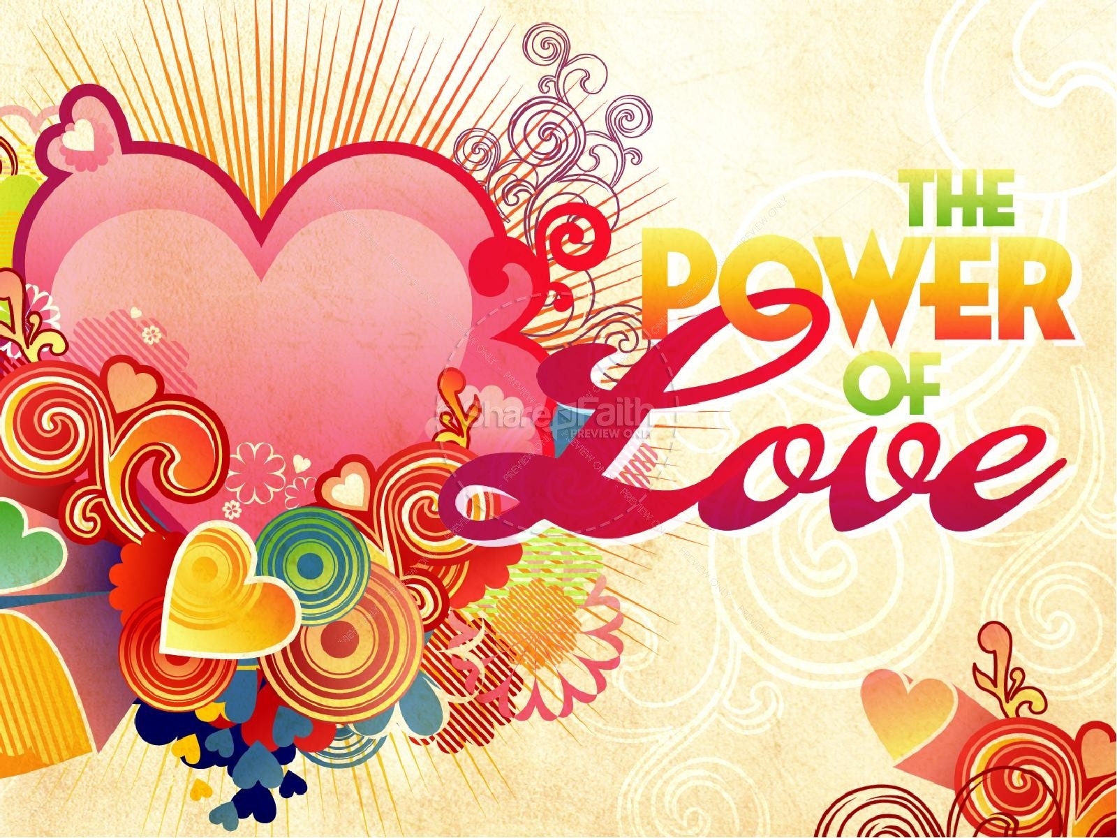 The Power Of Love Valentines Day Powerpoint Template within Valentine Powerpoint Templates Free