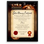 The Star Almanac – Star Name Certificate | Transparent Png Download Intended For Star Naming Certificate Template