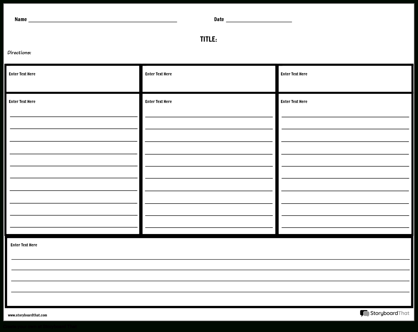 Three Column Notes With Lines Storyboard By Worksheet Templates In 3 Column Word Template