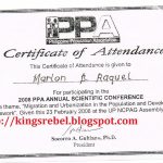 Tidbits And Bytes: Example Of Certificate Of Attendance – Philippine With Regard To Certificate Of Attendance Conference Template