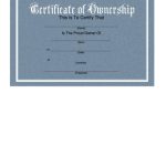 Top 13 Certificate Of Ownership Templates Free To Download In Pdf Format pertaining to Ownership Certificate Template