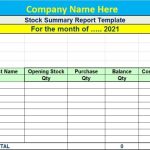 Top 5 Stock Summary Report Template - Excel Word Template inside Stock Analyst Report Template