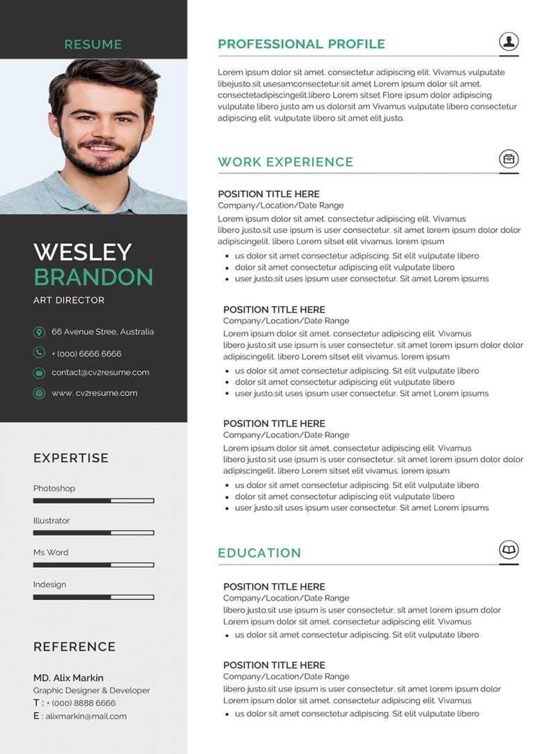 Top Job Cv / Resume Template In Microsoft Word To Download within How To Make A Cv Template On Microsoft Word