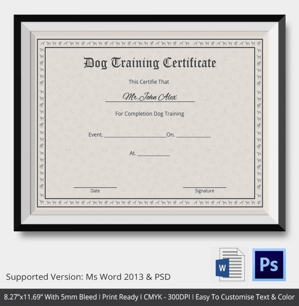 Training Certificate Template - 21+ Free Word, Pdf, Psd Format Download Inside Workshop Certificate Template