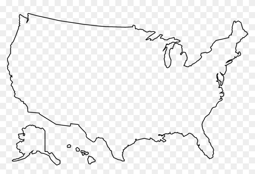 Transparent Us Maps Clipart – Transparent Us Map Outline, Hd Png Pertaining To Blank Template Of The United States