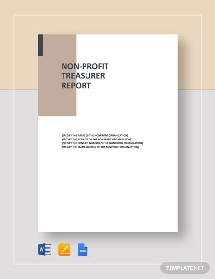 Treasurer Report Template – 20+ Free Sample, Example, Format Download With Treasurer Report Template Non Profit