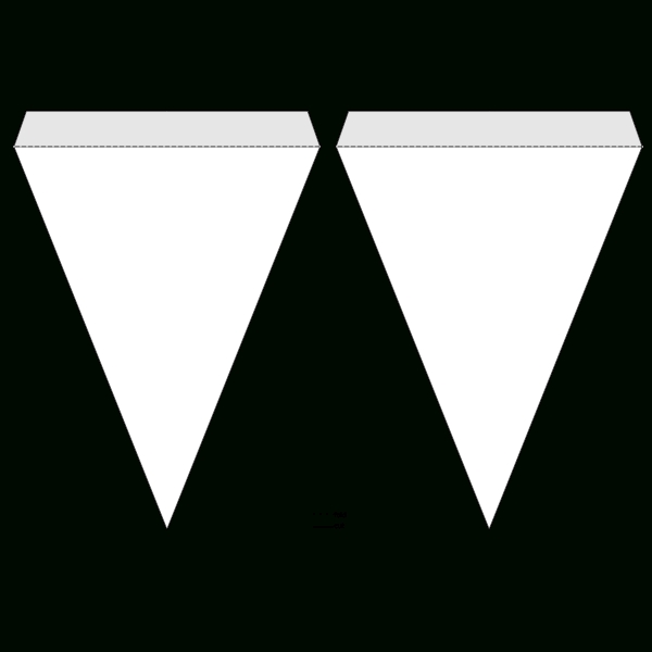 Triangle Pennant Banner Template | Free Svg Regarding Triangle Banner Template Free