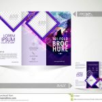 Trifold Brochure, Template Or Flyer For Business. Stock Illustration Regarding 6 Sided Brochure Template