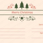 Triple Tree Christmas Gift Certificate Template In Homemade Christmas Gift Certificates Templates