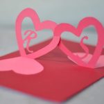 Twisting Hearts Pop Up Card Template - Creative Pop Up Cards within Heart Pop Up Card Template Free