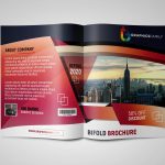 Unique Bi Fold Brochure Design Free Psd Template - Graphicsfamily with Brochure Folding Templates