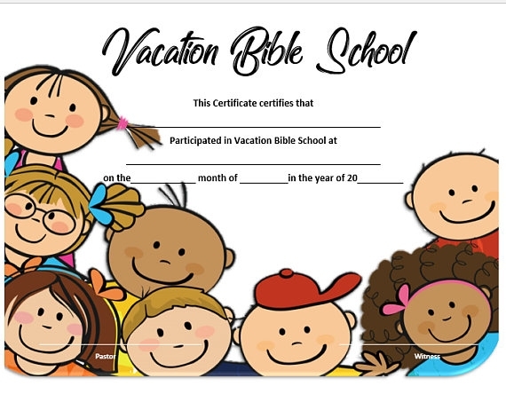 Vacation Bible School Ideas, Vbs Crafts Intended For Free Vbs Certificate Templates