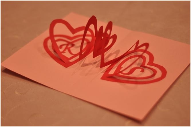 Valentine'S Day Pop Up Card: Spiral Heart – Creative Pop Up Cards Regarding Pop Out Heart Card Template