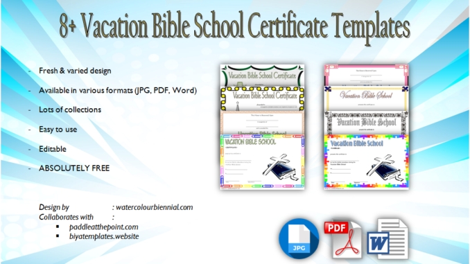 Vbs Certificate Template Free: Lifeway, Completion, Attendance Regarding Free Vbs Certificate Templates