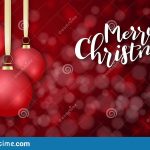 Vector Illustration Of Greeting Banner Template With Hand Lettering With Regard To Merry Christmas Banner Template