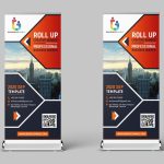 Vertical Business Promotion Roll Up Banner Design Free Template With Free Online Banner Templates