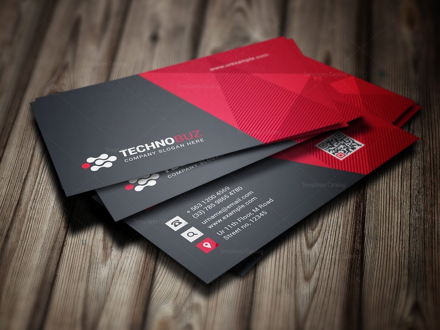 Vision Modern Business Card Template 000785 – Template Catalog Inside Designer Visiting Cards Templates