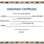 Volunteer Certificate Templates – Best Samples With Regard To Volunteer Certificate Template