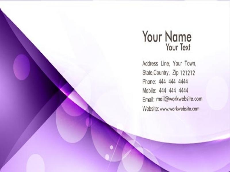 Wallpapers Business Card Purple Clip Art Backgrounds For Powerpoint Throughout Business Card Template Powerpoint Free