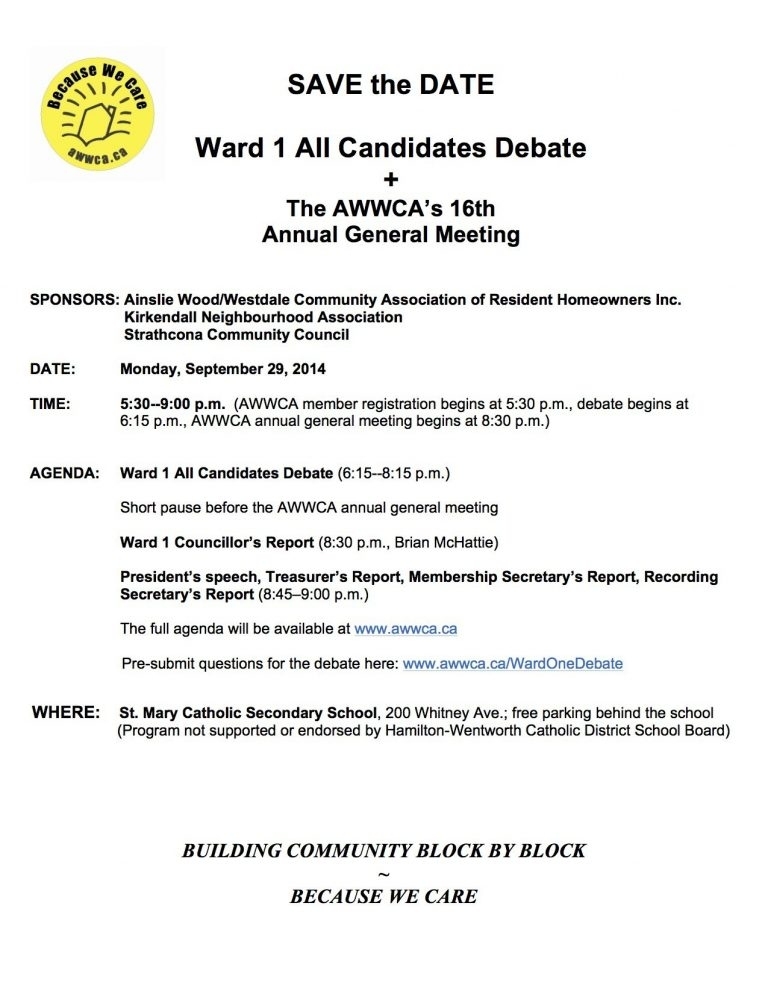 Ward All Candidates Debate The Awwca'S Th Annual General Throughout Pertaining To Treasurer's Report Agm Template