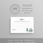 Wedding Advice Card Template, Printable Bridal Shower Advice, Rustic with Marriage Advice Cards Templates
