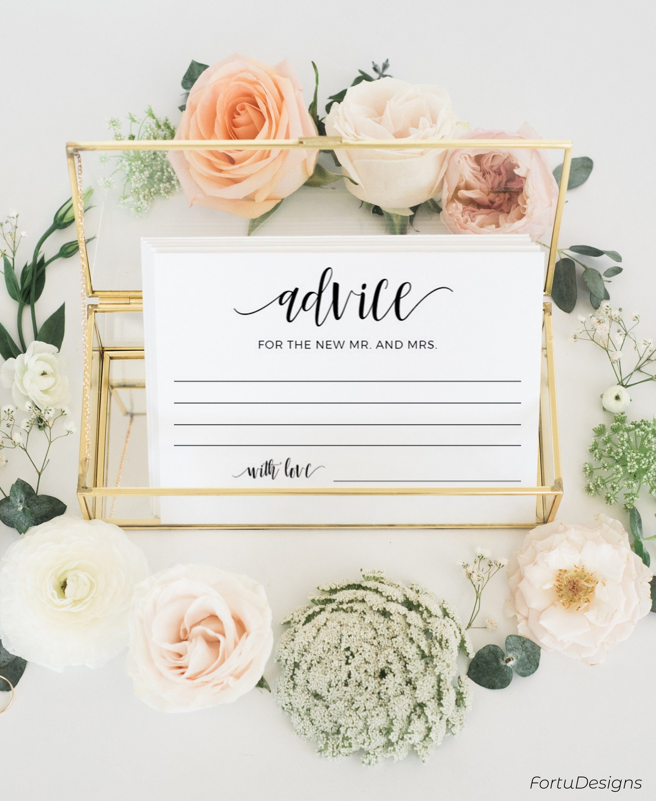 Wedding Advice Cards Template Rustic Advice Cards Marriage | Etsy Inside Marriage Advice Cards Templates