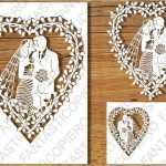 Wedding Card Svg Files For Silhouette Cameo And Cricut. Throughout Free Svg Card Templates