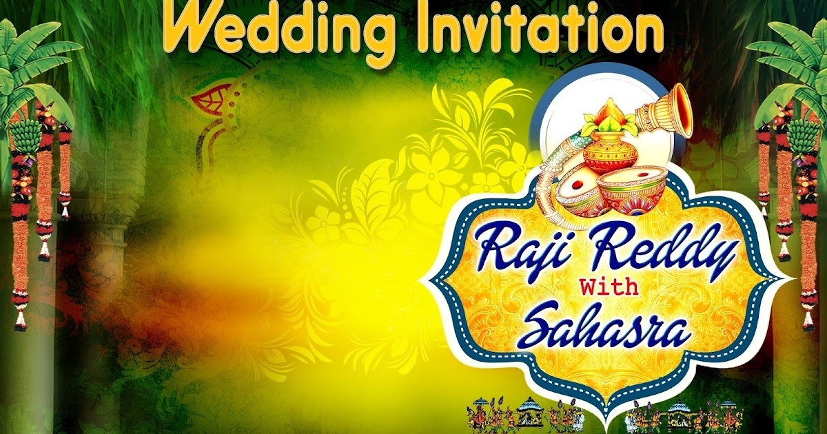 Wedding Flex Banner Design Psd Template Free Online | Naveengfx Inside Wedding Banner Design Templates