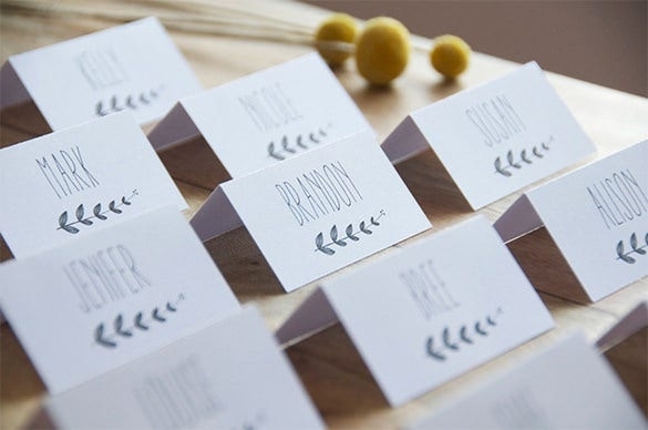 Wedding Place Card Template - 16+ Free Printable Word, Pdf, Psd, Eps Pertaining To Place Card Size Template