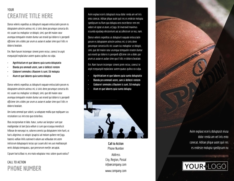 Weekend Basketball Camp Brochure Template | Mycreativeshop pertaining to Basketball Camp Brochure Template